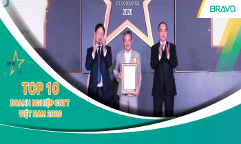 BRAVO đón nhận Danh hiệu Top 10 DN CNTT hàng đầu Việt Nam năm 2020