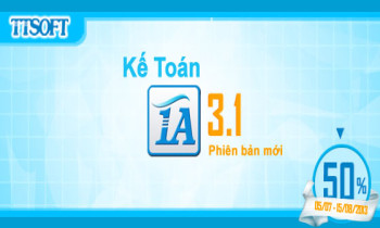 Phần mềm kế toán 1A – Bán hàng ưu đãi tới 50% trong tháng 07 – 08/2013