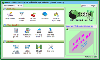 Phiên bản mới Phần mềm kế toán miễn phí EFFECT-Small 2.11. Không còn giới hạn số bút toán!