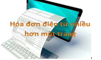Làm cách nào để thể hiện hóa đơn điện tử nhiều hơn một trang?