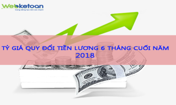 Tỷ giá quy đổi tiền lương 6 tháng cuối năm 2018