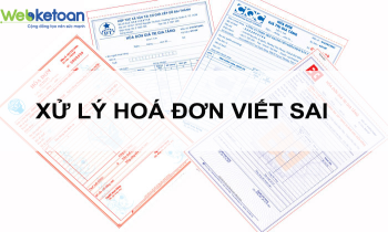 Xử lý trường hợp hóa đơn viết sai