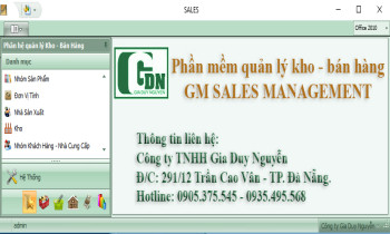 Phần mềm quản lý bán hàng GM Sales Management