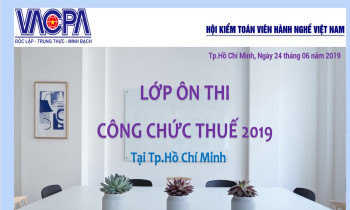 Lớp ôn thi công chức thuế 2019 tại TP. Hồ Chí Minh
