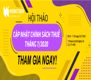 Hội thảo cập nhật chính sách thuế tháng 7/2020 – Hồ Chí Minh