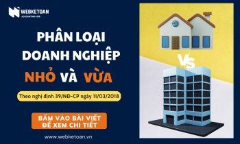 Phân loại doanh nghiệp nhỏ và vừa theo nghị định 39