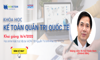 Thông báo chiêu sinh khóa đào tạo Kế toán quản trị quốc tế – Management Accounting