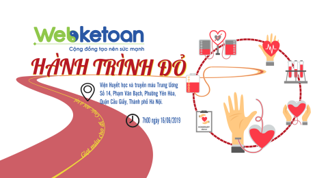 Hiến máu nhân đạo - Webketoan hành trình đỏ 2019 tại Hà Nội