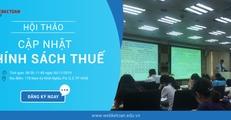 Hội thảo cập nhật chính sách thuế