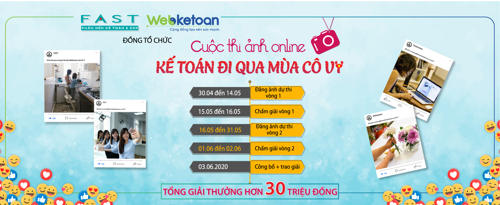 Cuộc thi ảnh Kế toán đi qua mùa Cô Vy