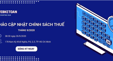 Hội thảo cập nhật chính sách thuế tháng 9/2020