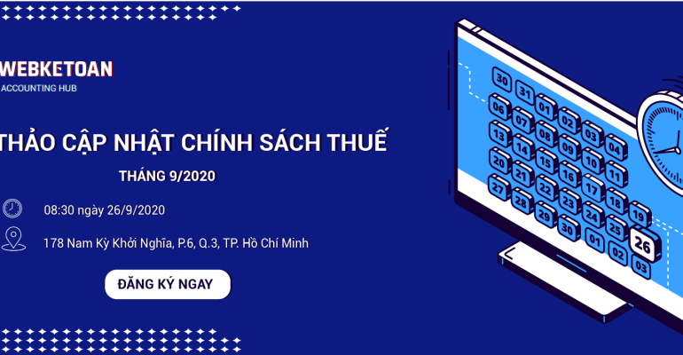 Hội thảo cập nhật chính sách thuế tháng 9/2020