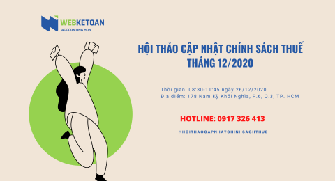 Hội thảo cập nhật chính sách thuế tháng 12/2020