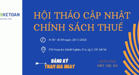 HỘI THẢO CẬP NHẬT CHÍNH SÁCH THUẾ