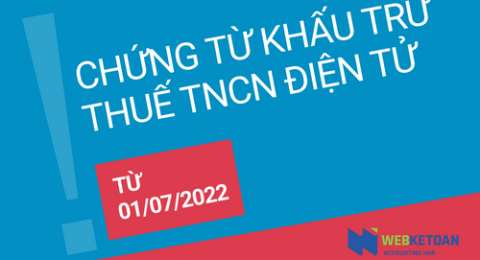 Chứng từ khấu trừ thuế TNCN điện tử