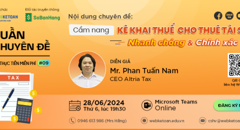 Cầm nang kê khia thuế cho thuê tài sản nhanh chóng và chính xác