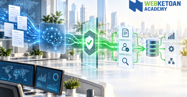 Probabilistic Reasoning và Deterministic Execution trong Finance với logo Webketoan Academy