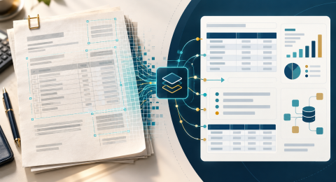 Minh họa AI xử lý tài liệu PDF scan và Markdown có cấu trúc